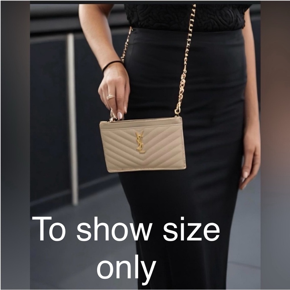 Sold- beige YSL clutch & crossbody bag - Picture 14 of 14